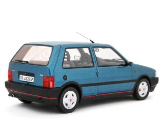 Fiat Uno Turbo i.e. 1.4 1990 BLU DELPHY Laudoracing 1:18 Resinemodell (Türen, Motorhaube... nicht zu öffnen!)
